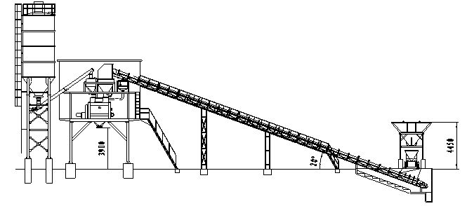 concrete batching plant structure